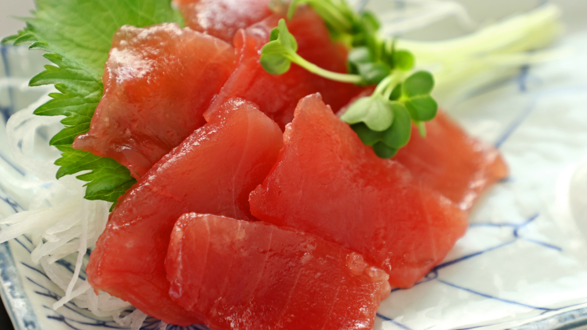 【夕食】きょうのお刺身は「まぐろ切落し」