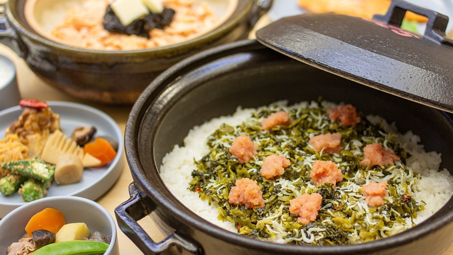 【期間限定☆朝食プレゼント】炊きたて土鍋ごはん＆多彩なおかずが魅力の朝食ブッフェを無料体験！