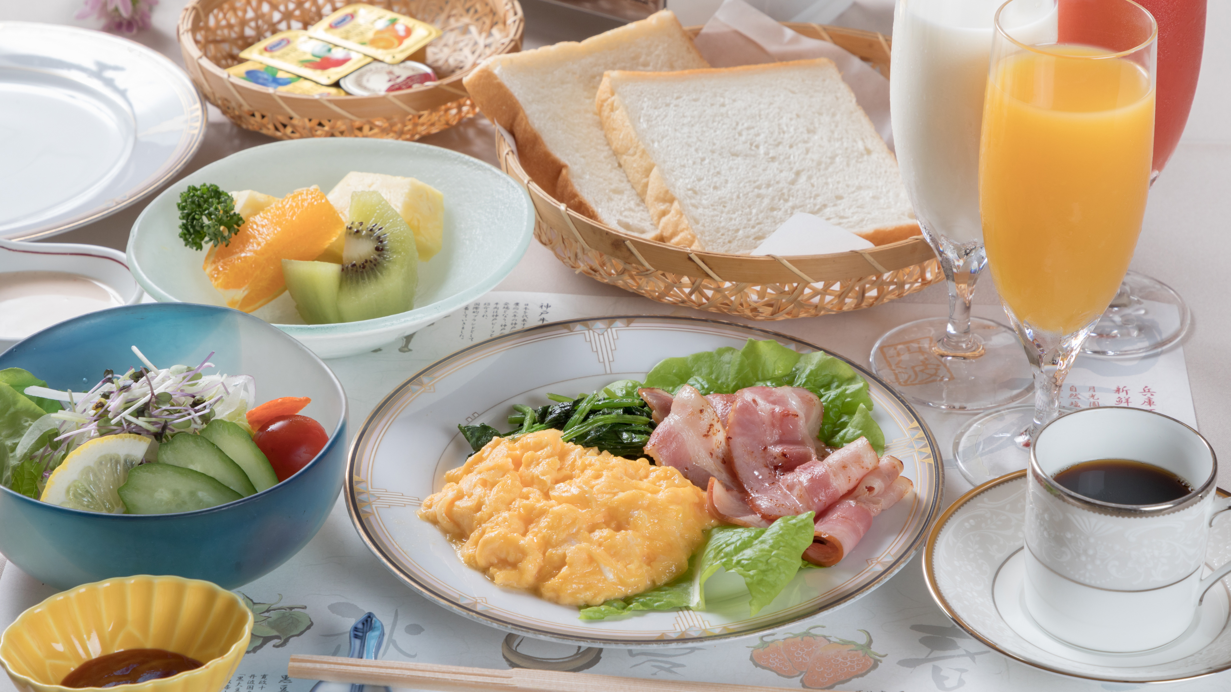 朝食（洋風）◆お部屋食でご希望のお客様には、洋風朝食のご用意も承っております。