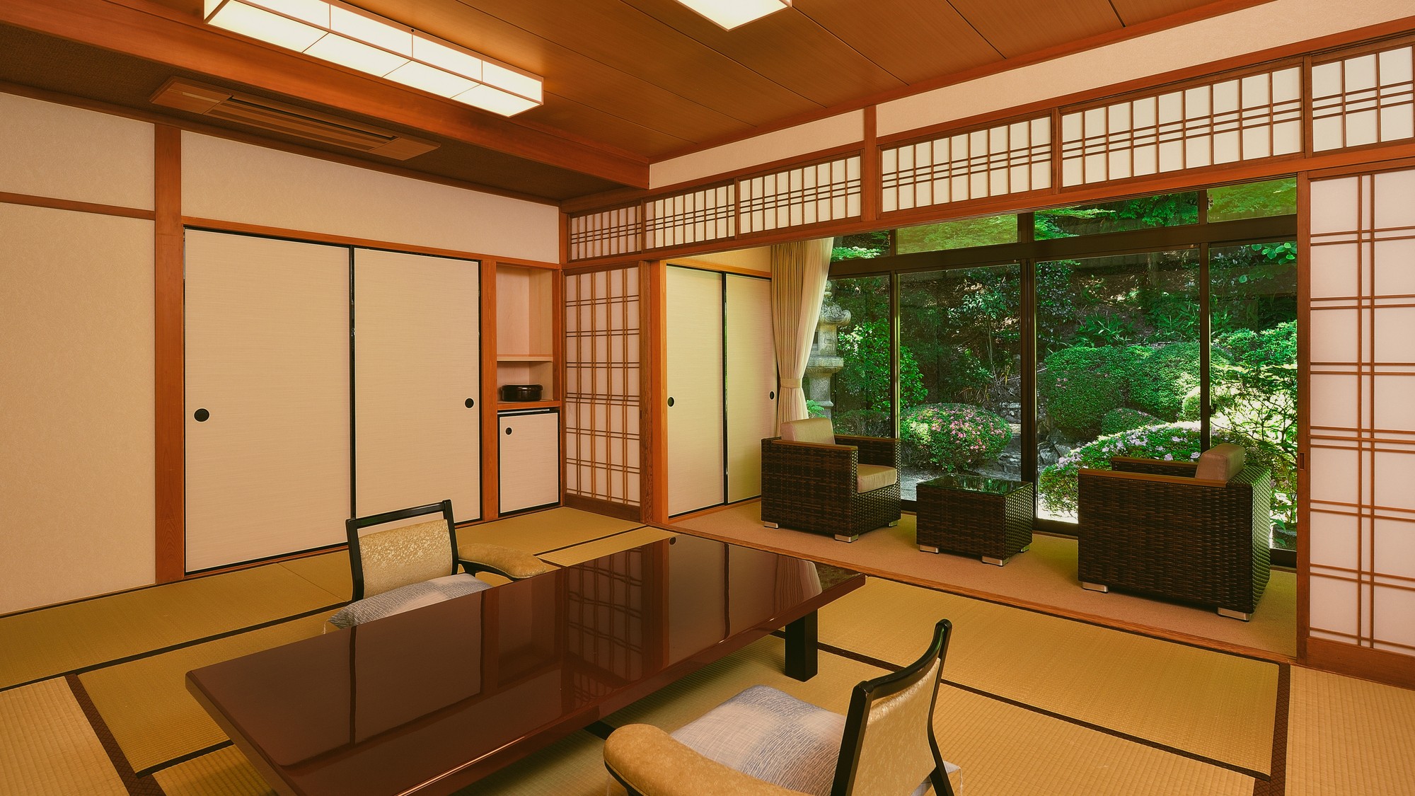 游月山荘リニューアル和室◆12帖「菊」：定員2～6名様　※チェックアウト：10時