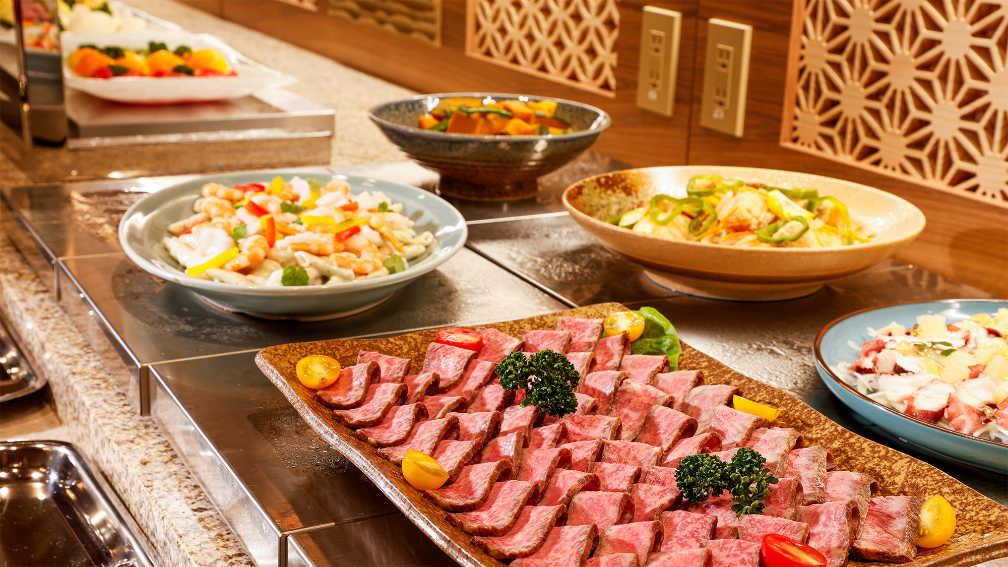 夕食ビュッフェ