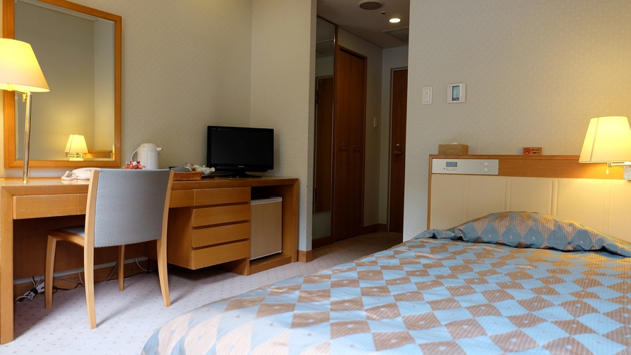 洋室シングルルーム（11.2㎡）◆お部屋からの眺望はありませんが、一人旅に人気のお部屋です。