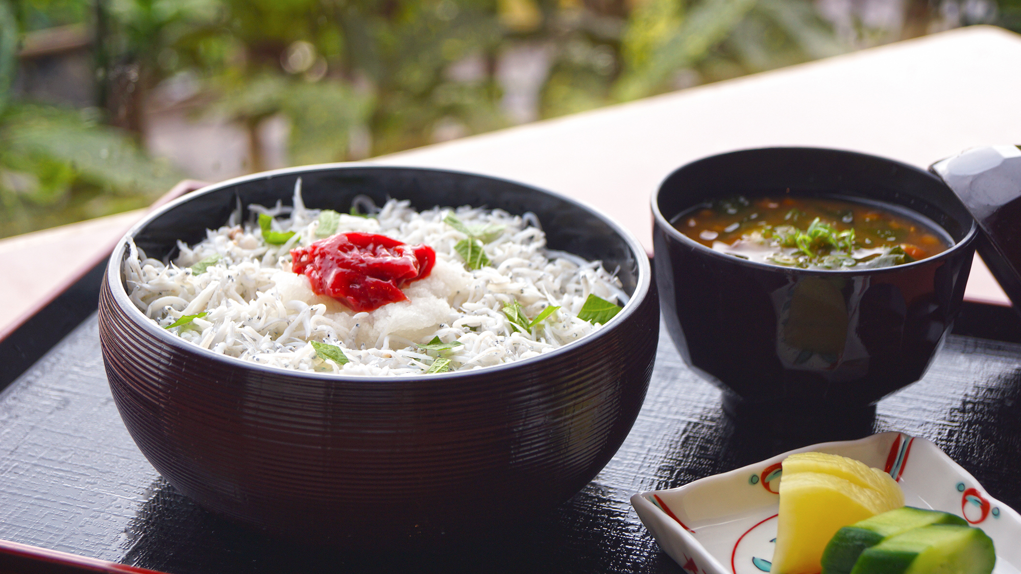 夏季限定アイランドバー『梅しらす丼』※イメージ