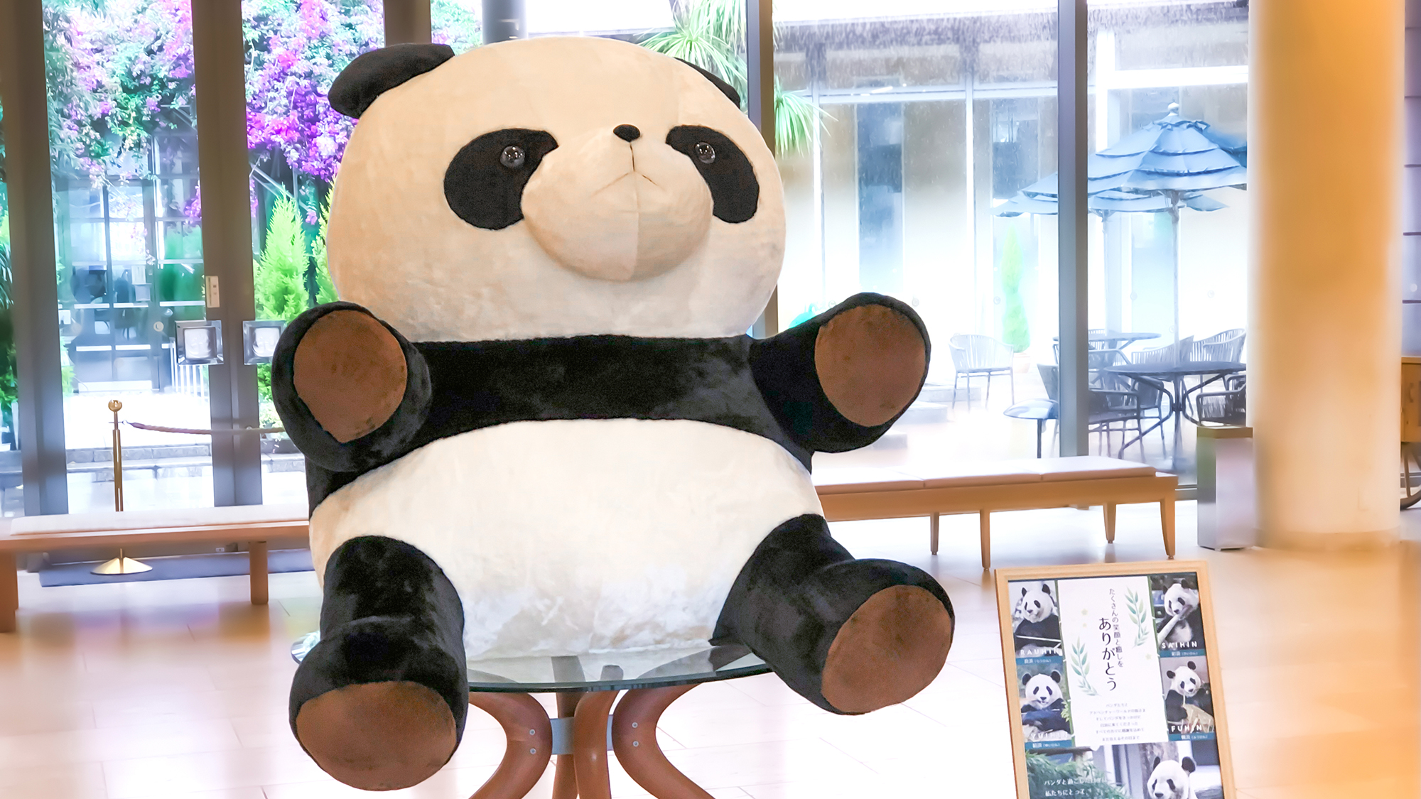 パンダがお出迎え♪