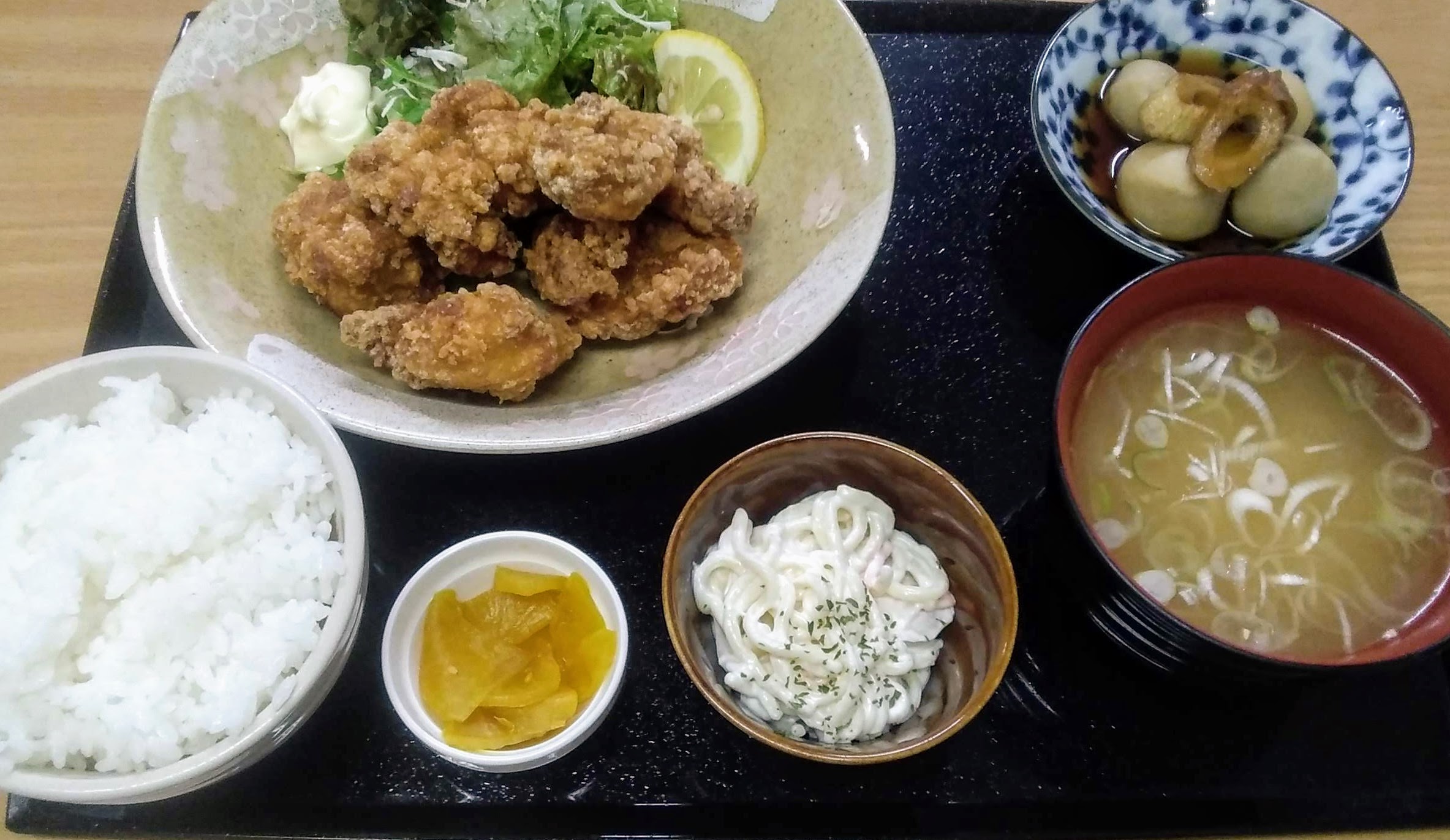 鶏唐揚定食