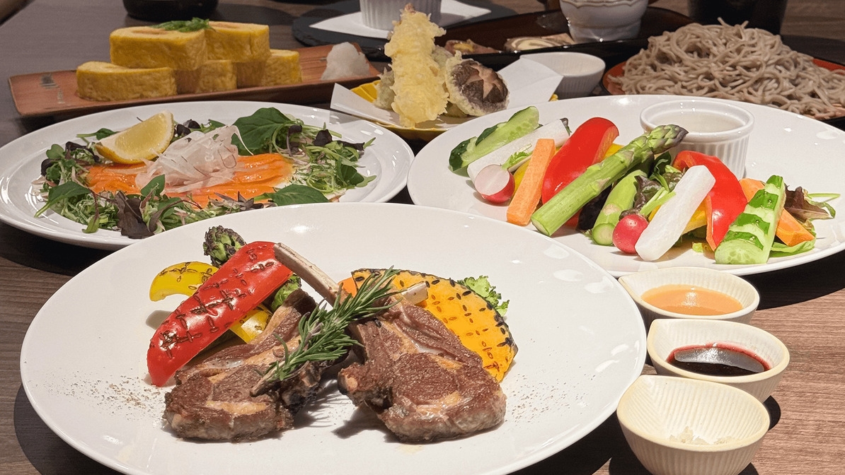【北海道◆カジュアルディナープラン】10％OFF！ザンギ・ラム肉など7品を手軽に堪能／2食付