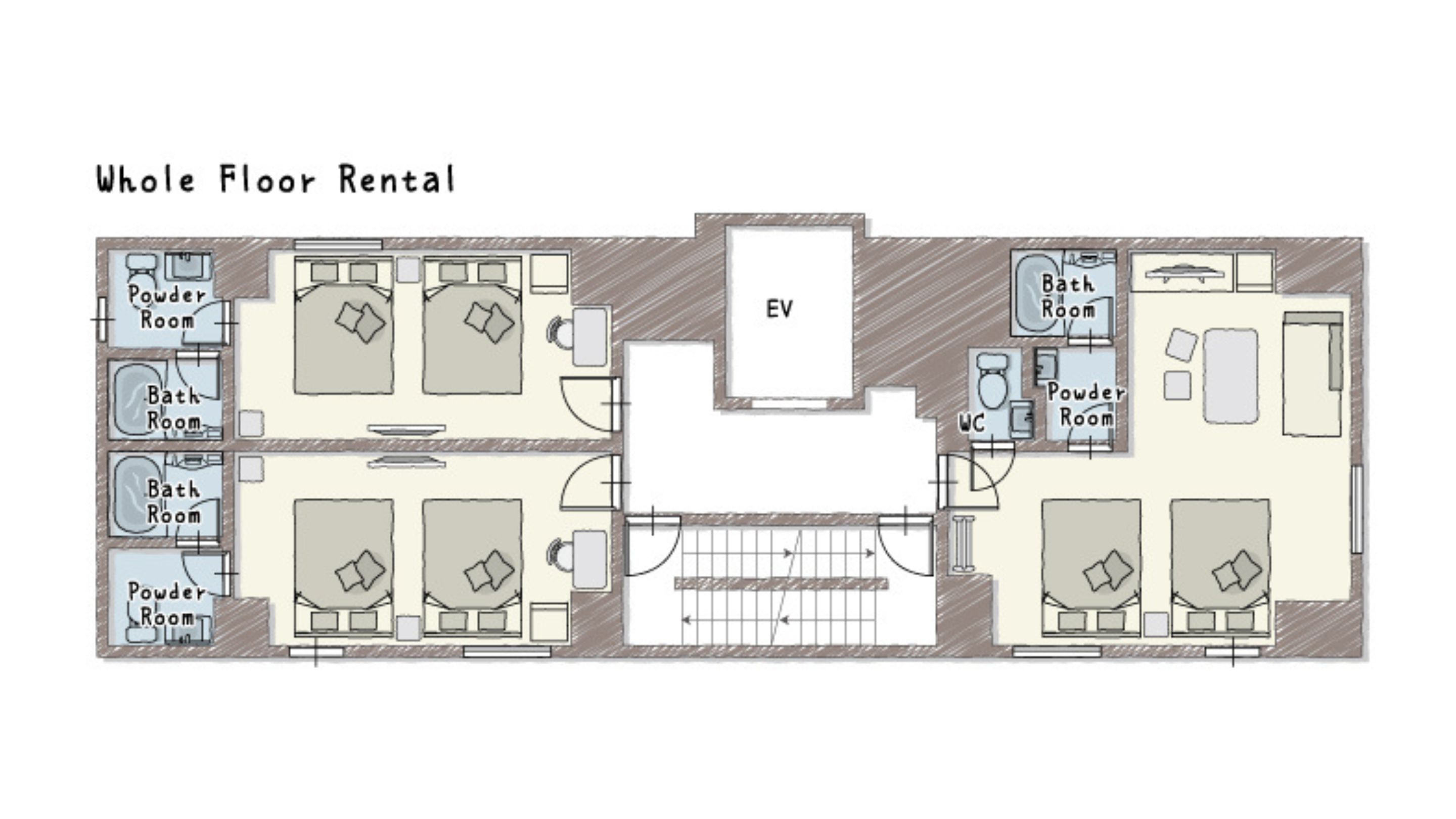 フロアの間取り図です。
