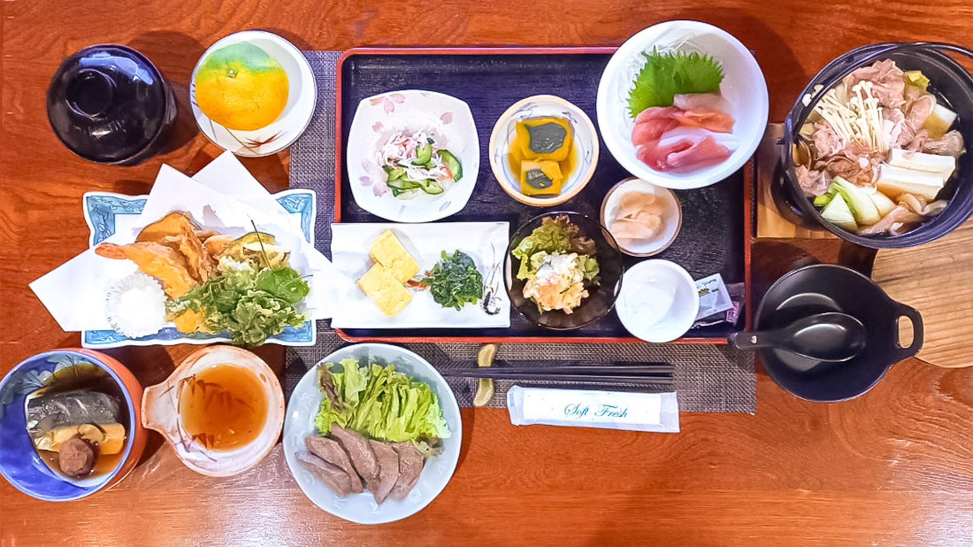 ・地元の食材をふんだんに使った定番のお料理でおもてなしいたします