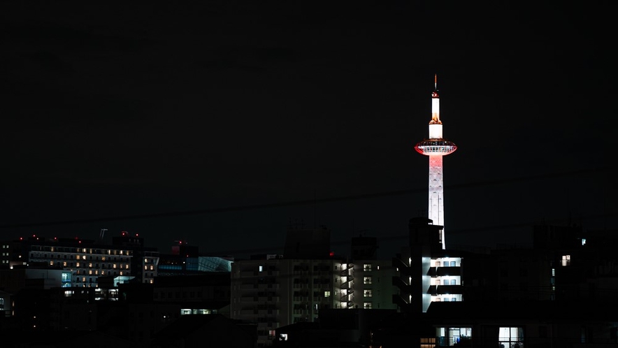 夜景　京都タワー