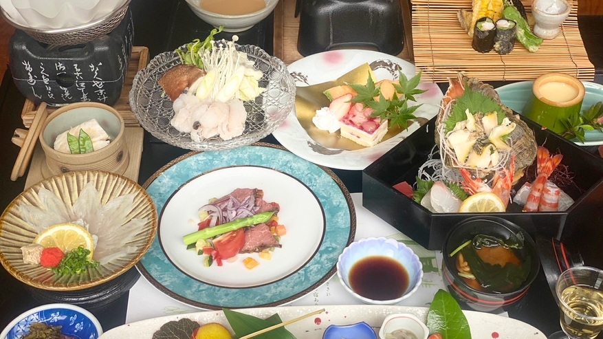 料理長のお任せ特選懐石☆旬の食材や姫島車海老のお造りも入った満足プラン