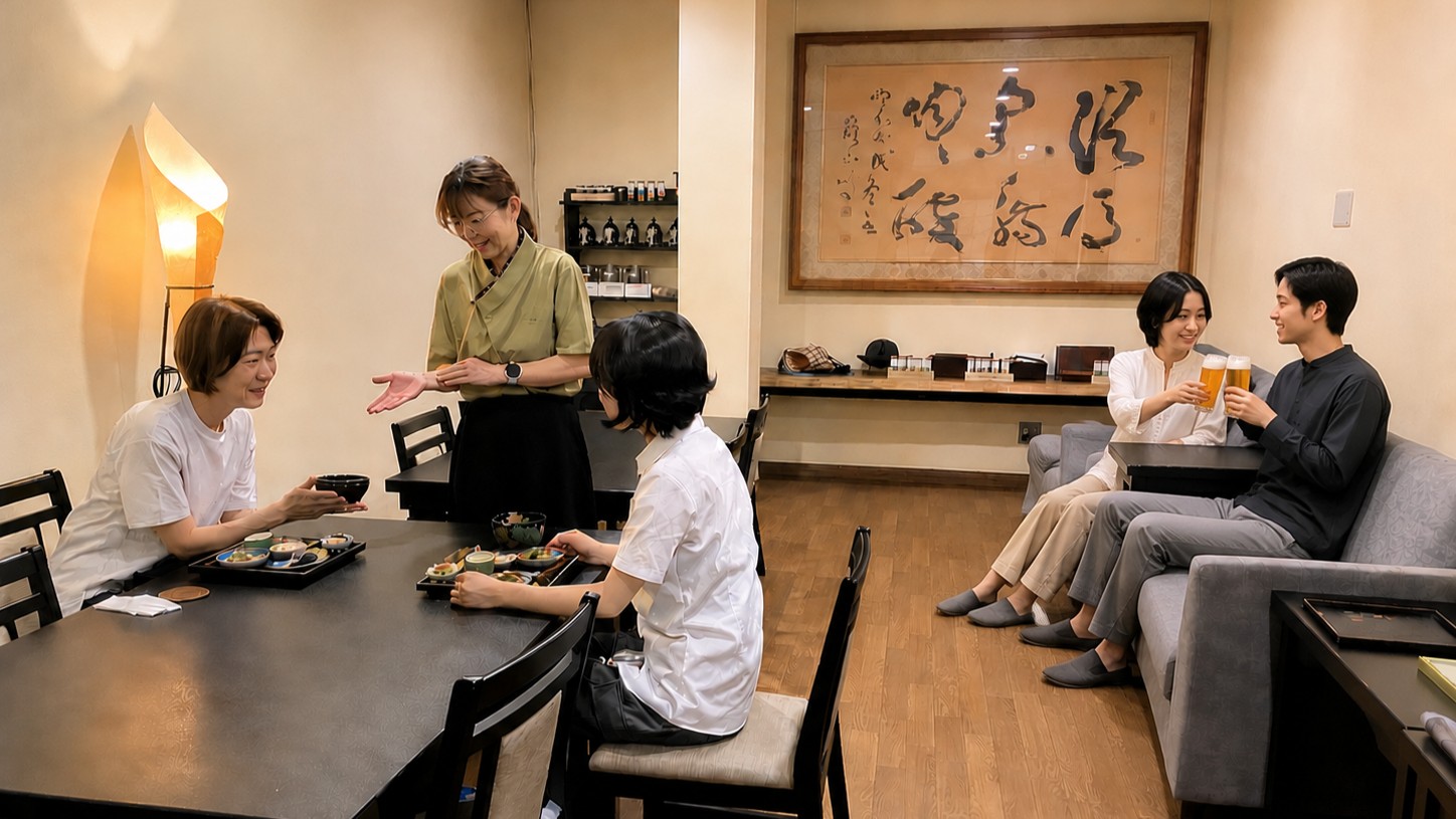 アフタヌーンティーなどはこちらでご提供いたします