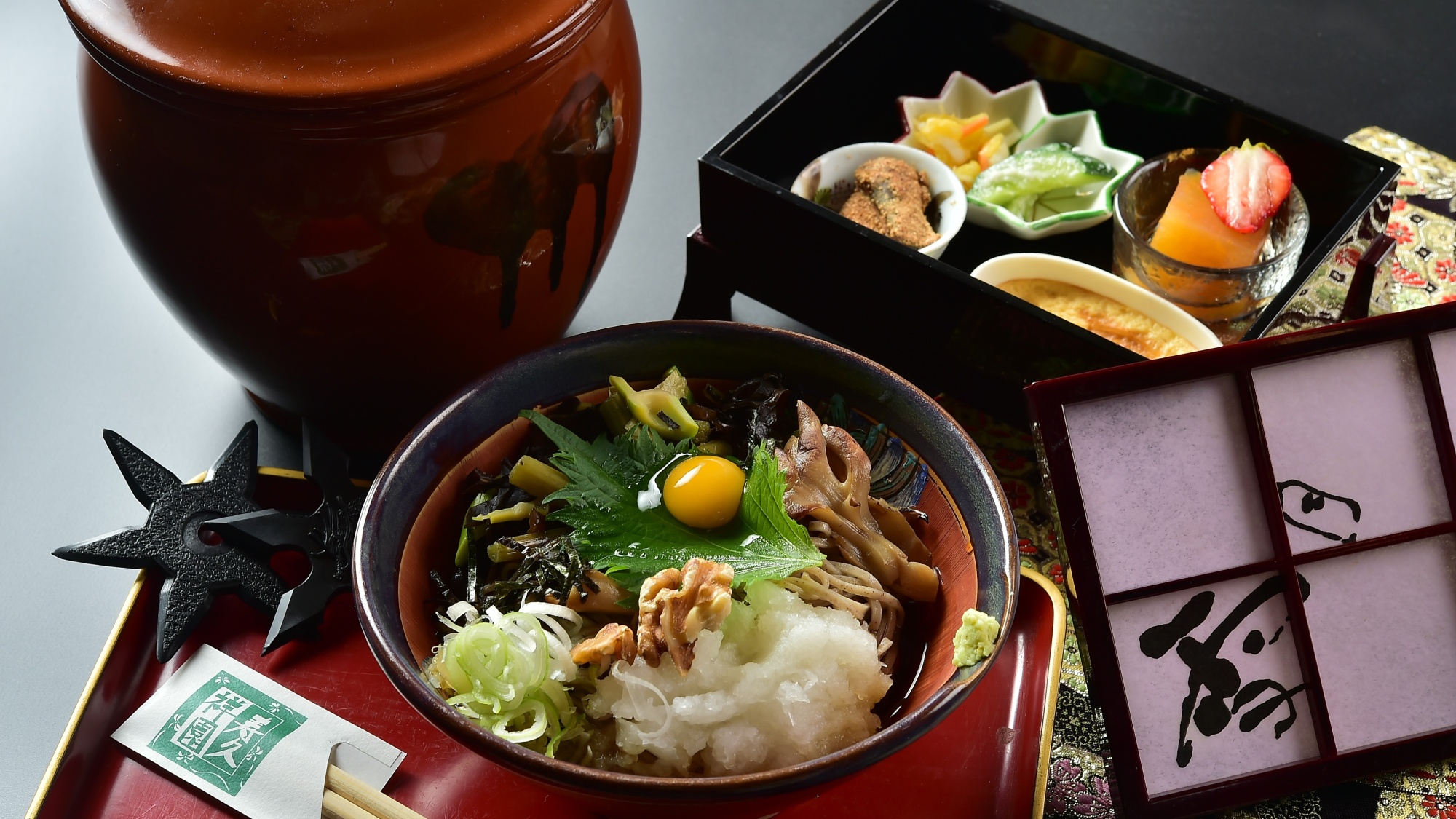 真田茶屋つむぎ（別料金メニュー）忍びそば御膳の一例　※写真はイメージ