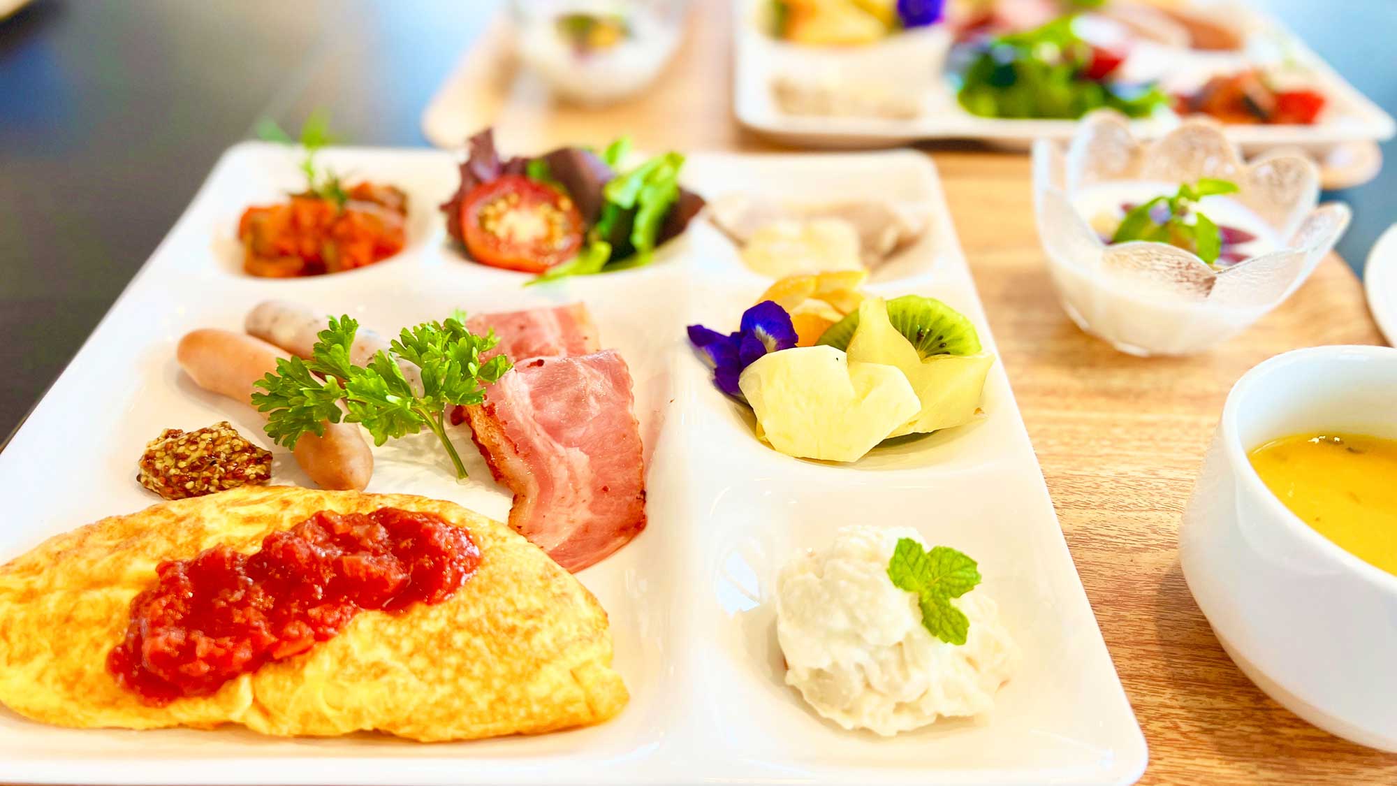 【朝食／洋朝食】品数豊富なお食事