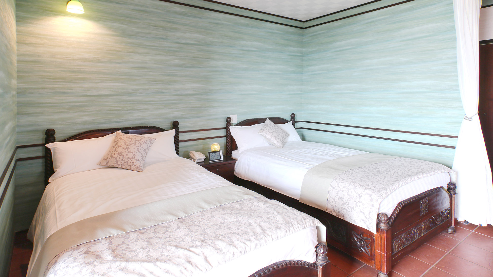 ・＜デラックスツインルーム　Fukugi＞4名で宿泊可能◎2名以上の場合はエキストラベッドをご用意！