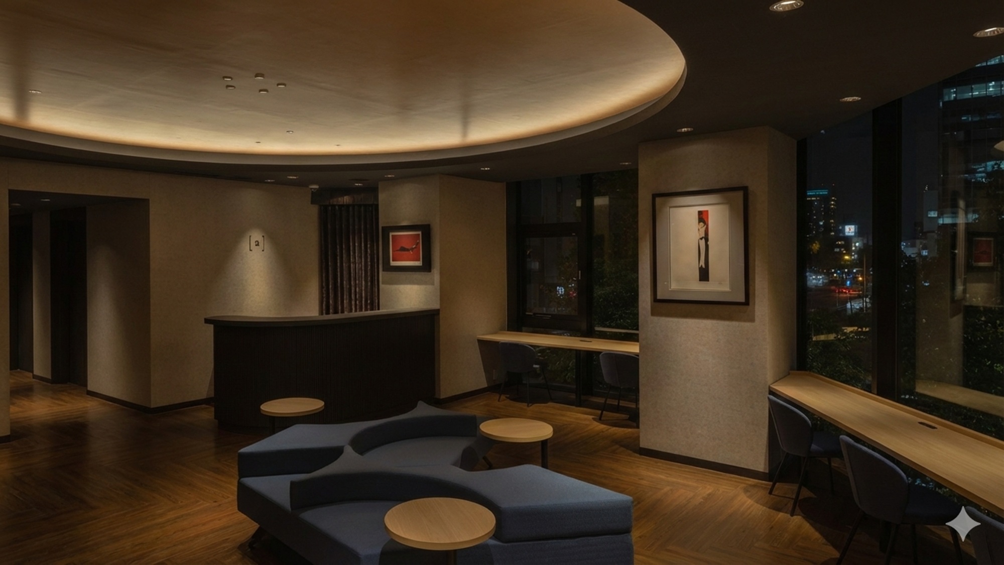 【ロビー】落ち着いた雰囲気のロビーはホッとする空間デザイン