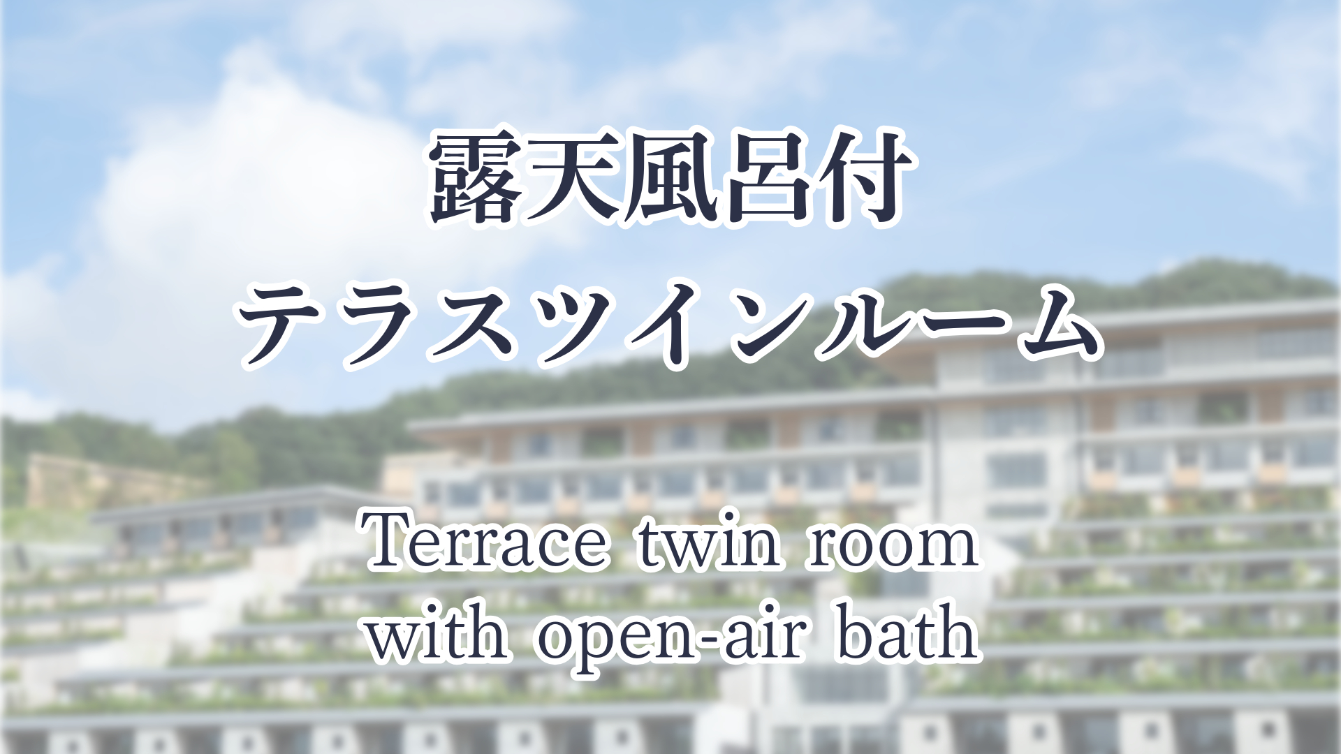 露天風呂付テラスツインルーム