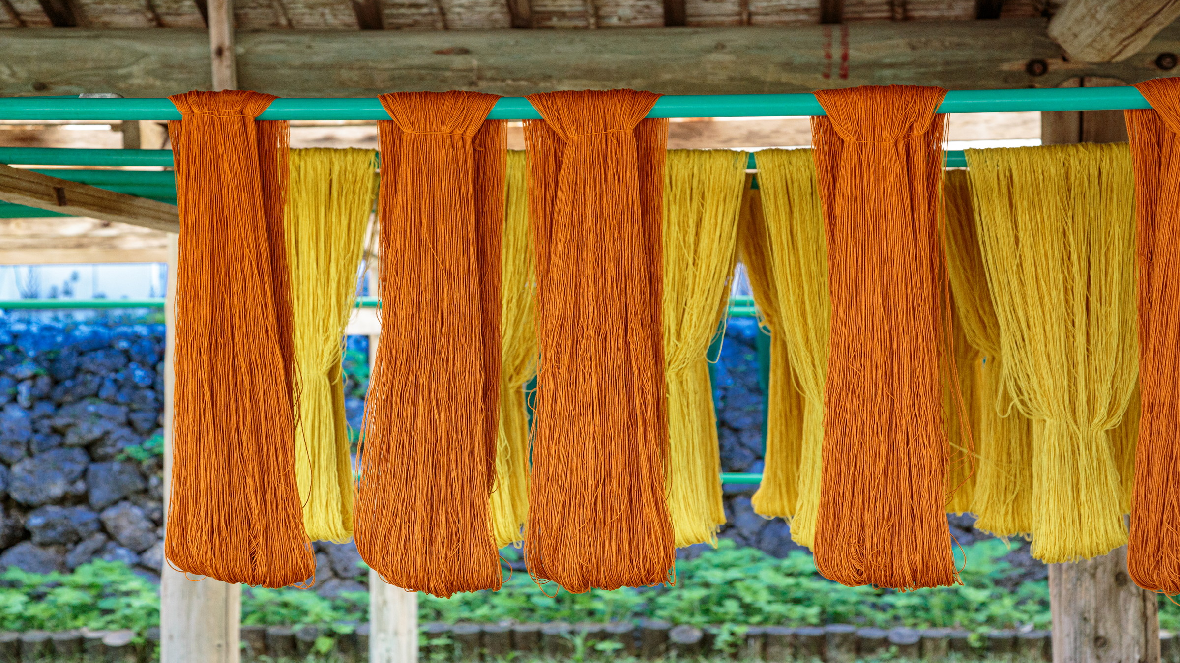 印象的な八重山みんさー