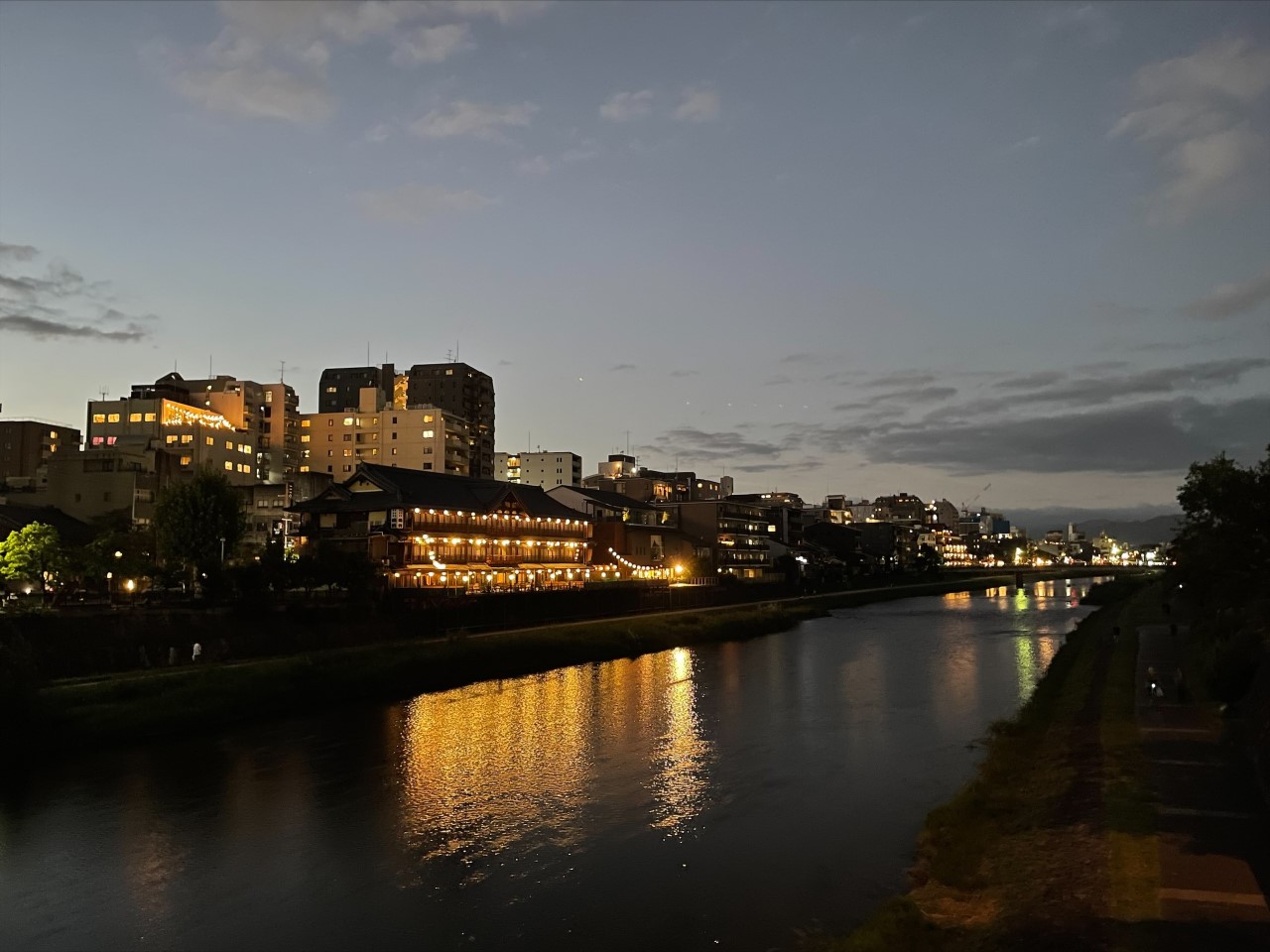 夜の鴨川