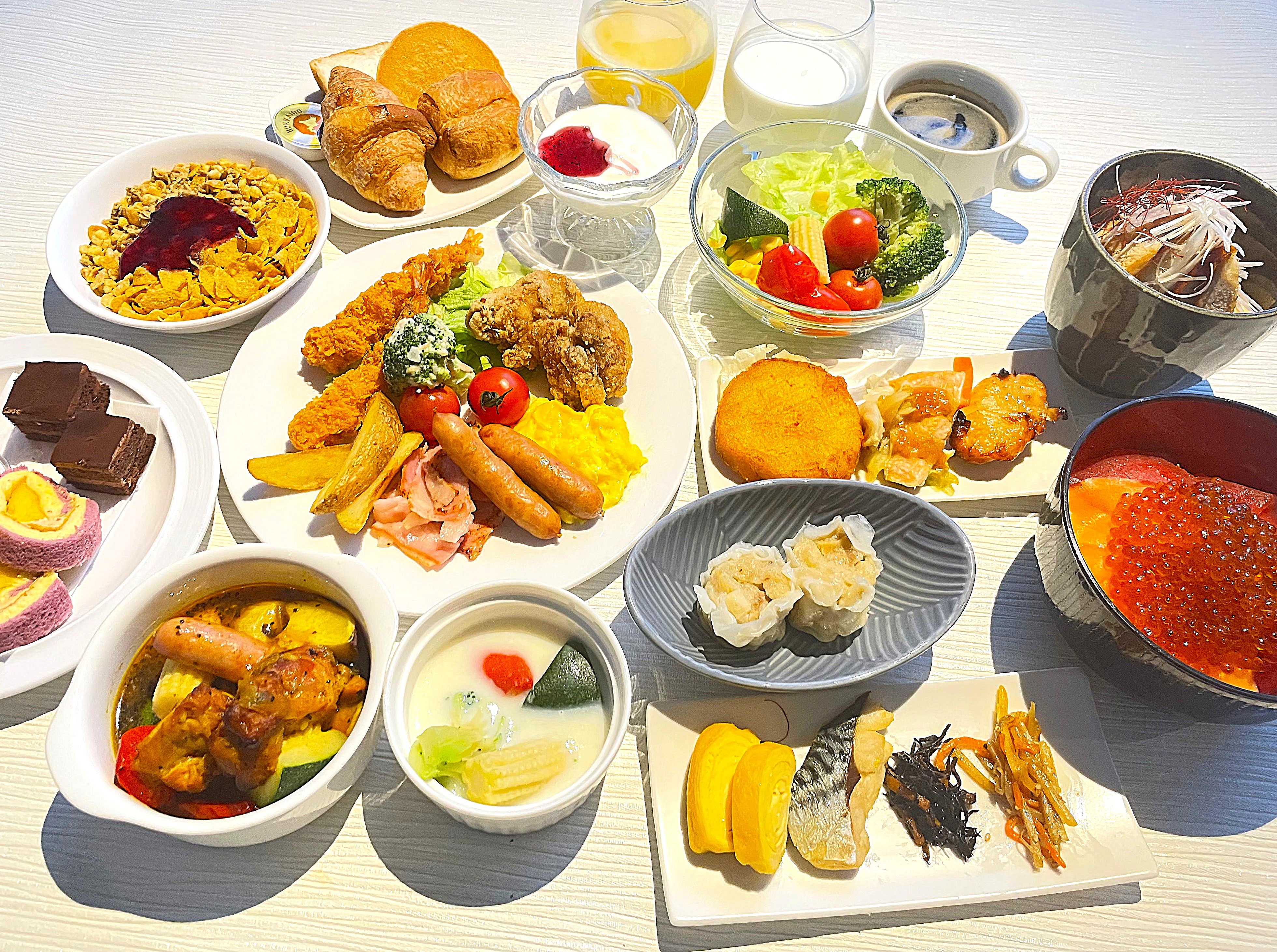朝食ビュッフェ