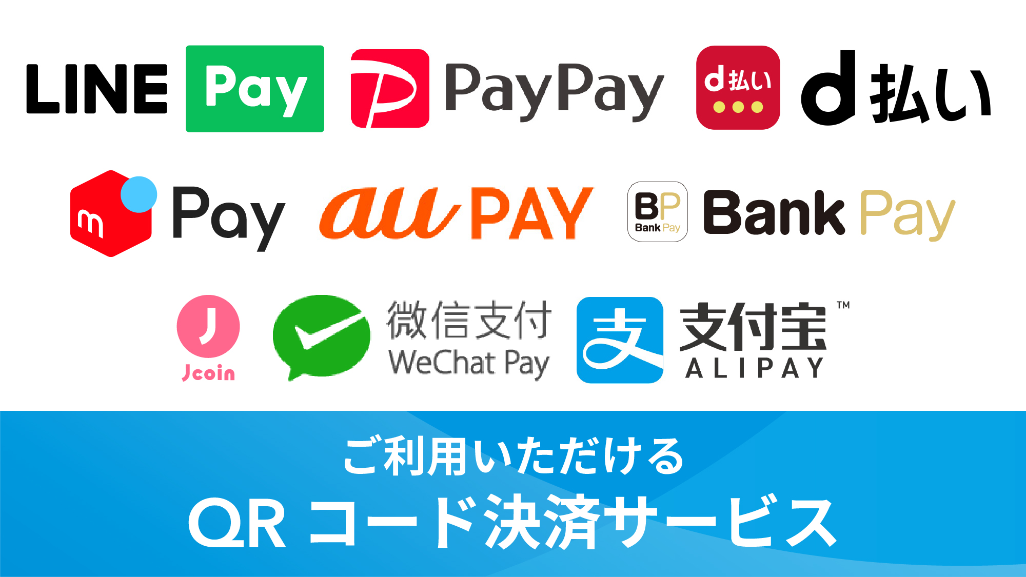 QRコード決済(2025年1月20日現在最新）