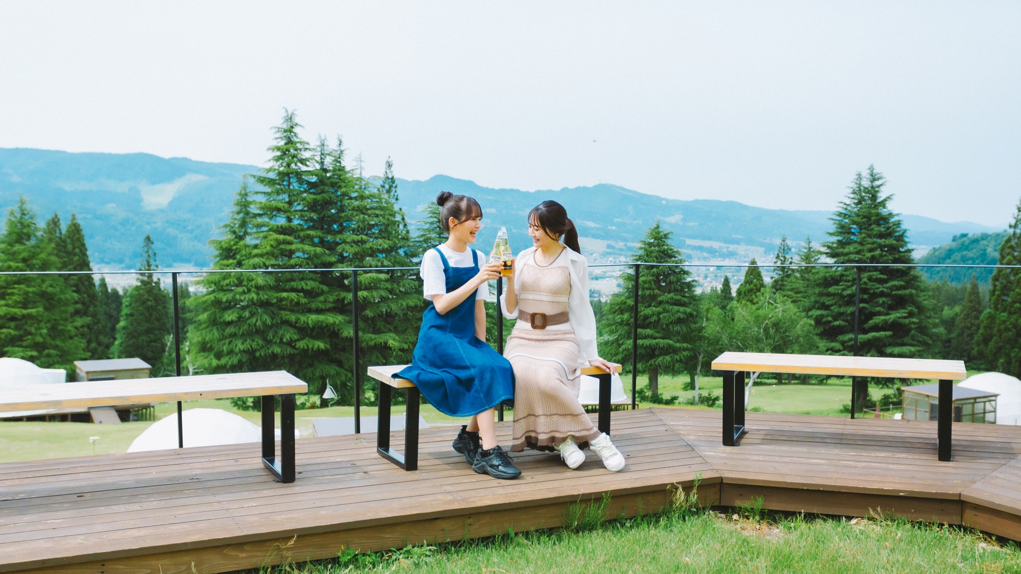 雄大な魚沼平野を見渡せる見晴らしスポット★美しい景色を眺めながら乾杯♪