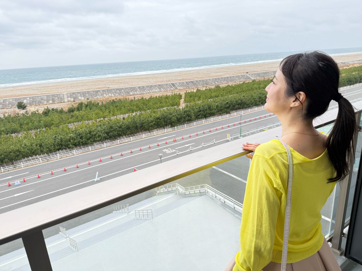 ベランダより福島方向