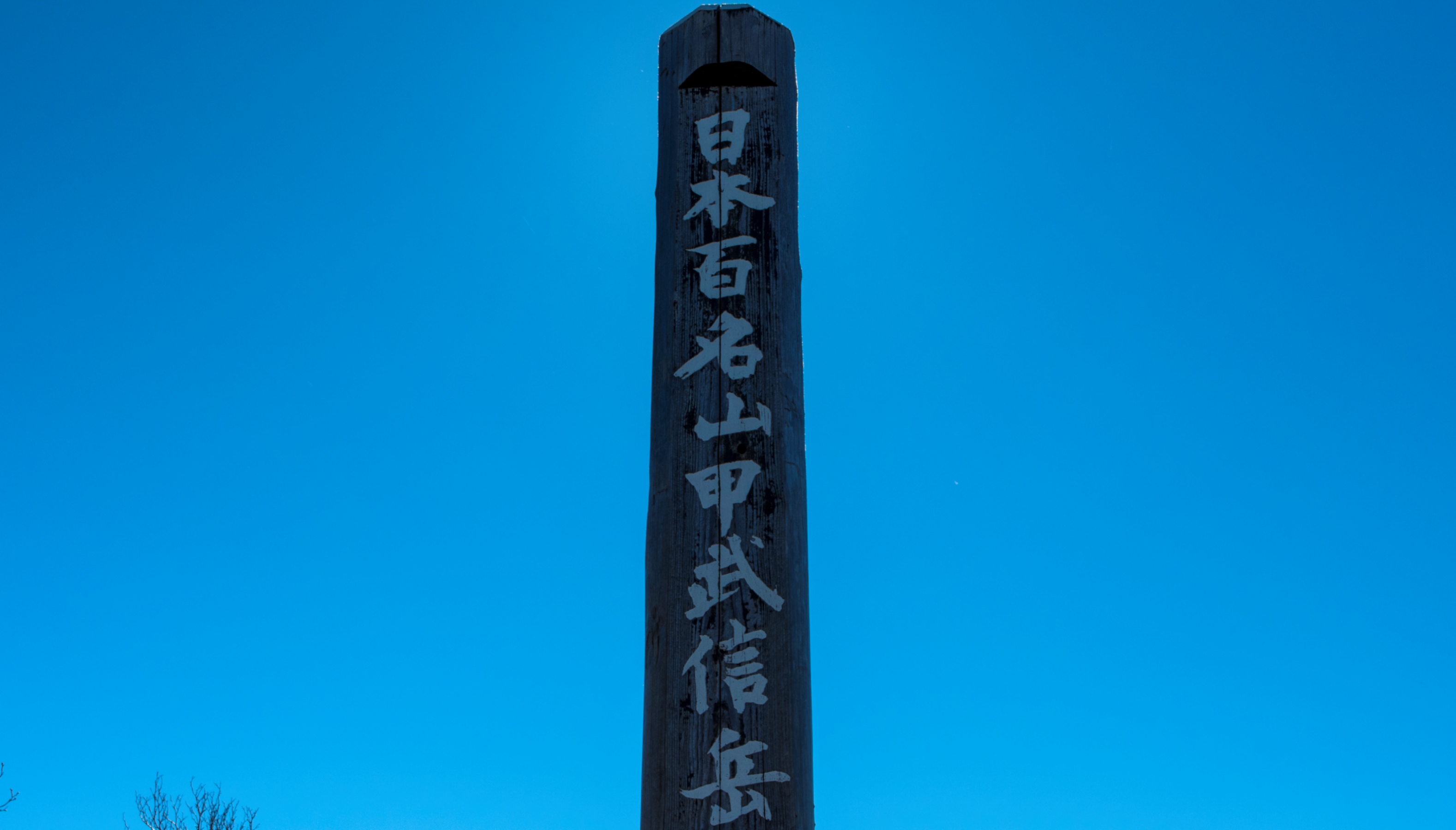 甲武信ヶ岳山頂の碑