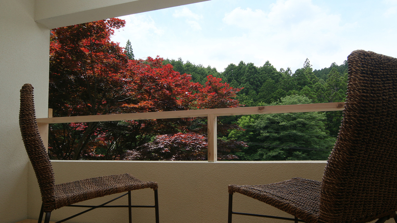 客室◆こぶしーベランダからは緑の眺望－