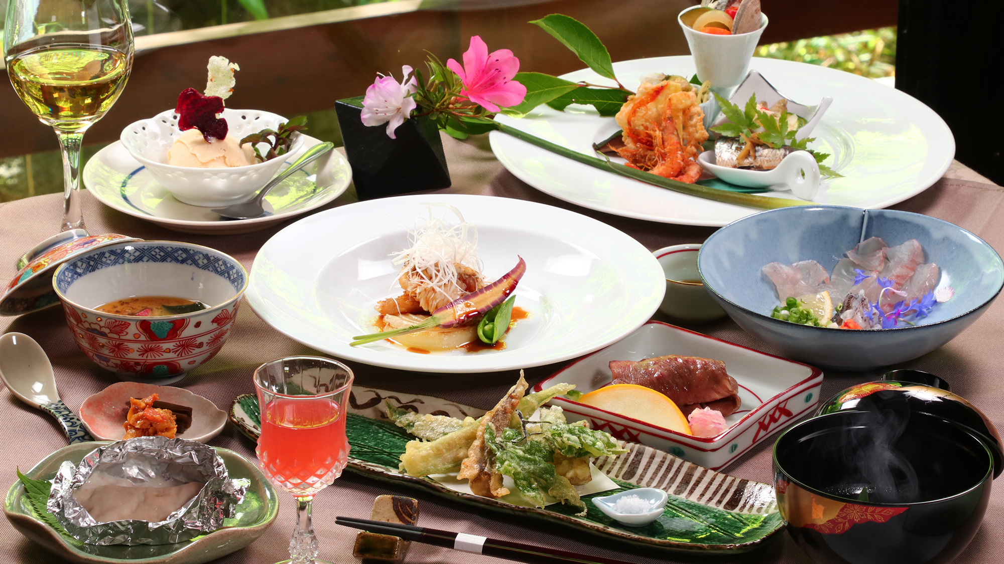 夕食◆自然を丁寧に調理した里山料理