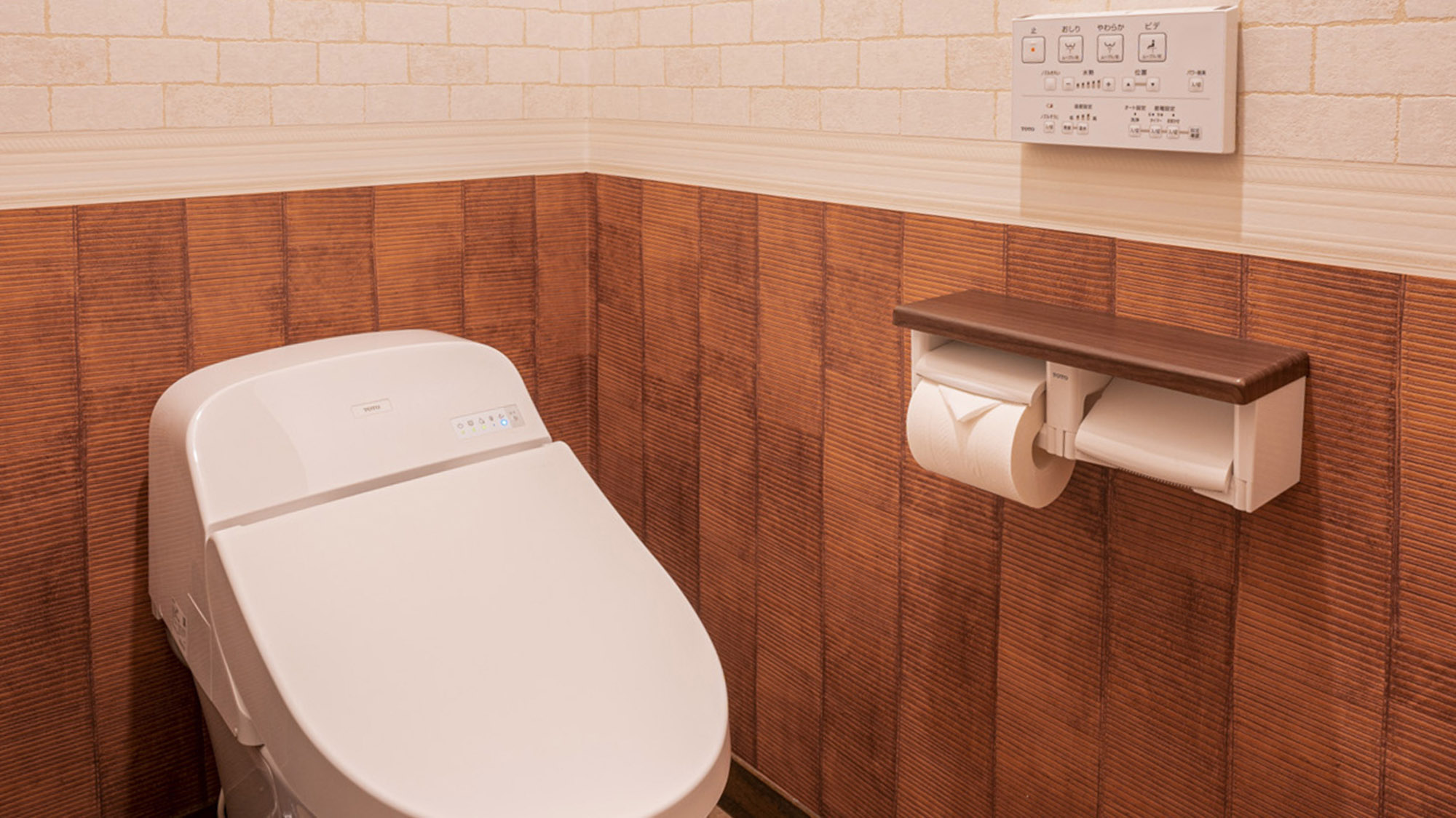 ・【トイレ】温水洗浄機能付きのトイレ。清潔で安心です
