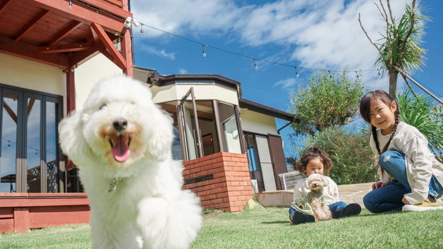 ・【ドッグラン】愛犬が元気に走り回る姿を眺めてにっこり！