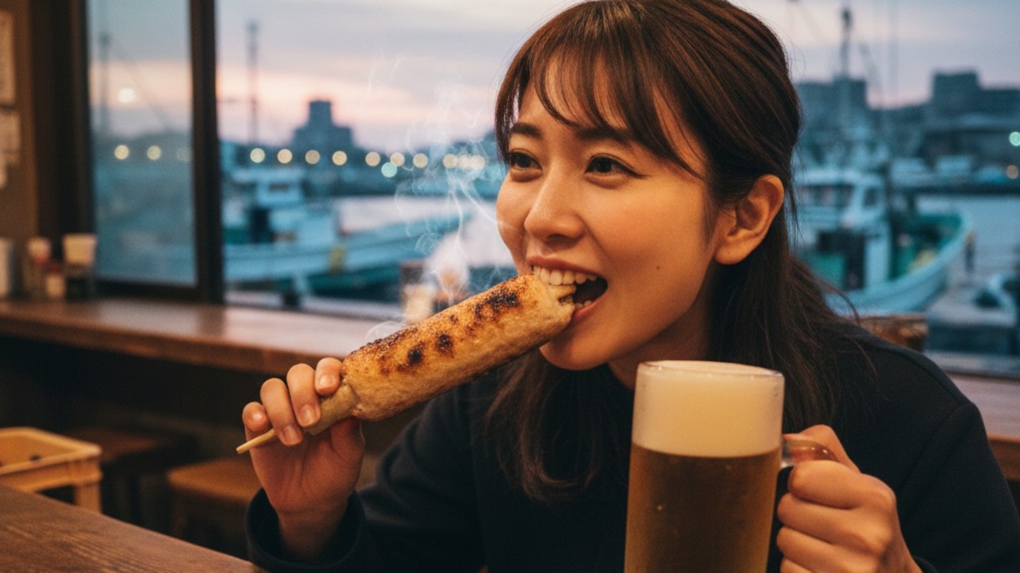 名物竹ちくわを食べ小松島観光！　※イメージ