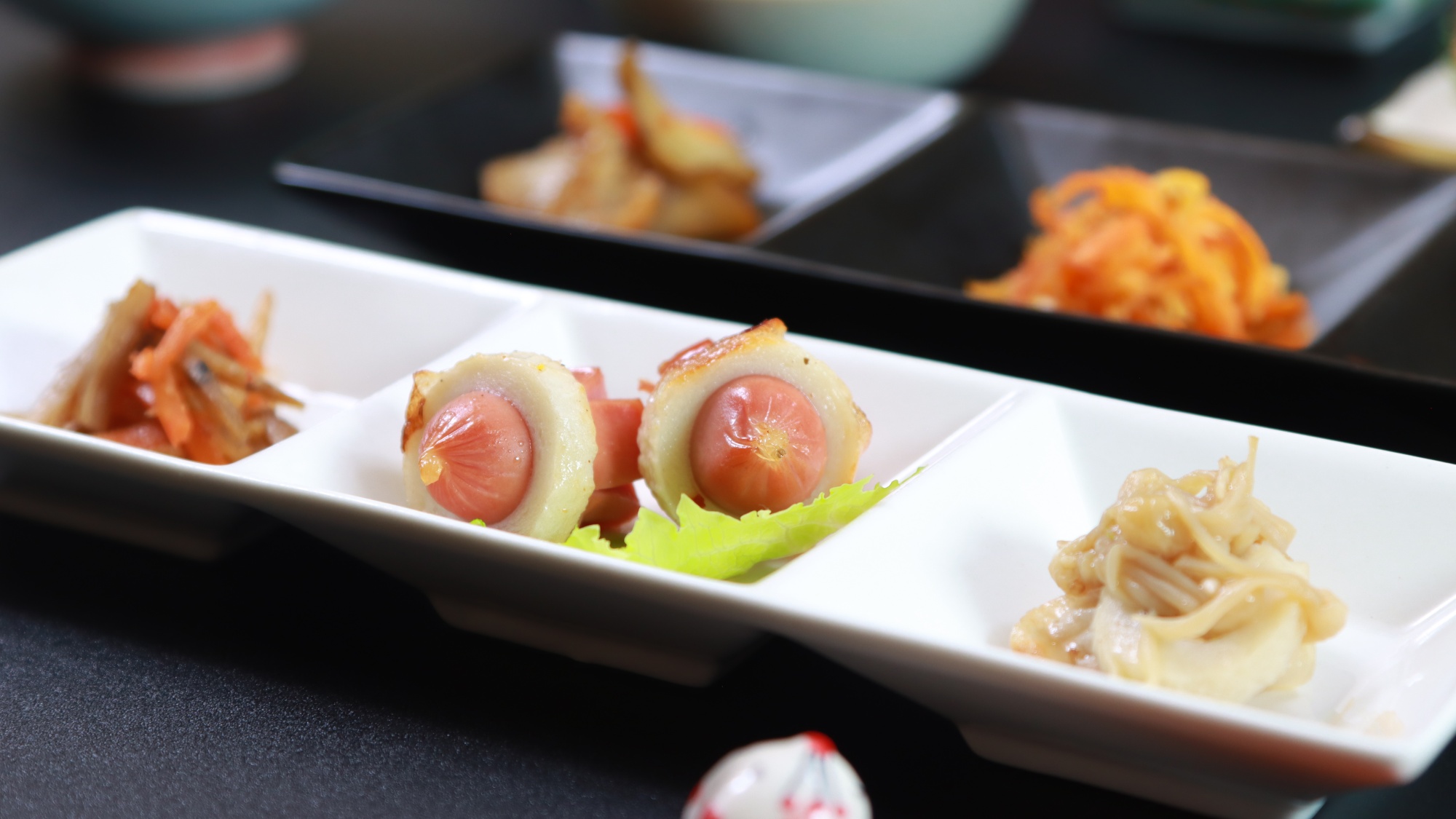 朝食の一例◇地産地消の高原野菜を中心としたご朝食をどうぞ。