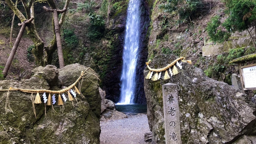 【養老の滝】滝の水が酒にかわったという孝子伝説で知られる