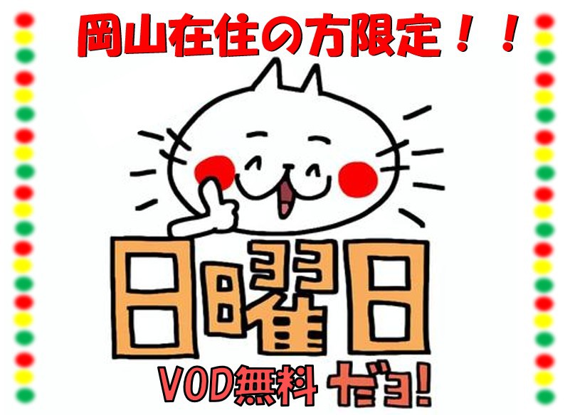 日曜日限定！！岡山在住の方お試しプラン【VOD見放題無料プラン】（素泊り）