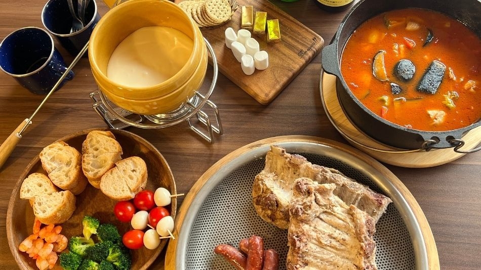 さき楽《早割30日前優待　10％OFF》enCampオリジナルBBQ1泊2食付プラン