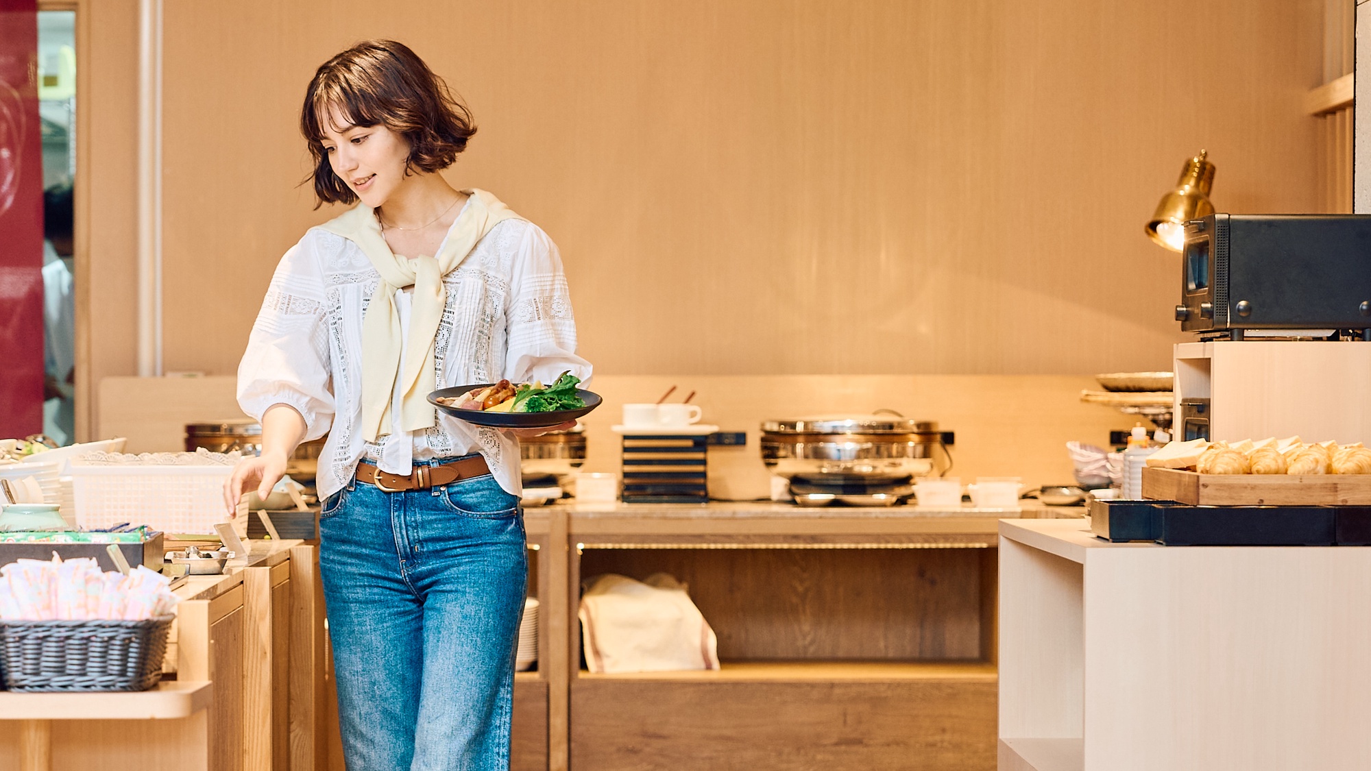 朝食ビュッフェ