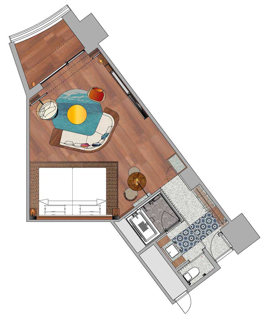 クラブプレミアムツインレイアウト図