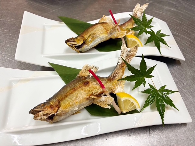鮎塩焼き