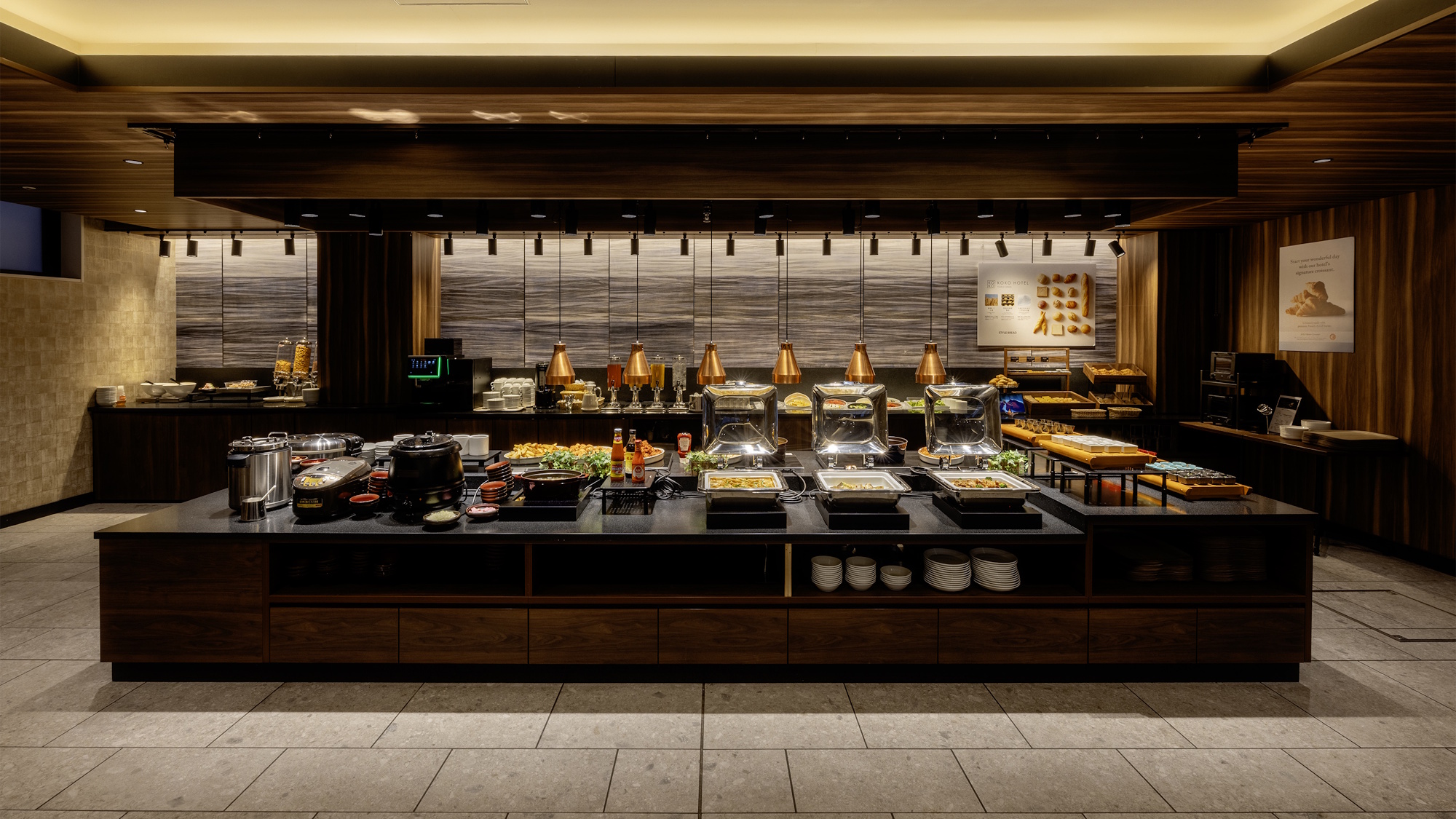 朝食ビュッフェ