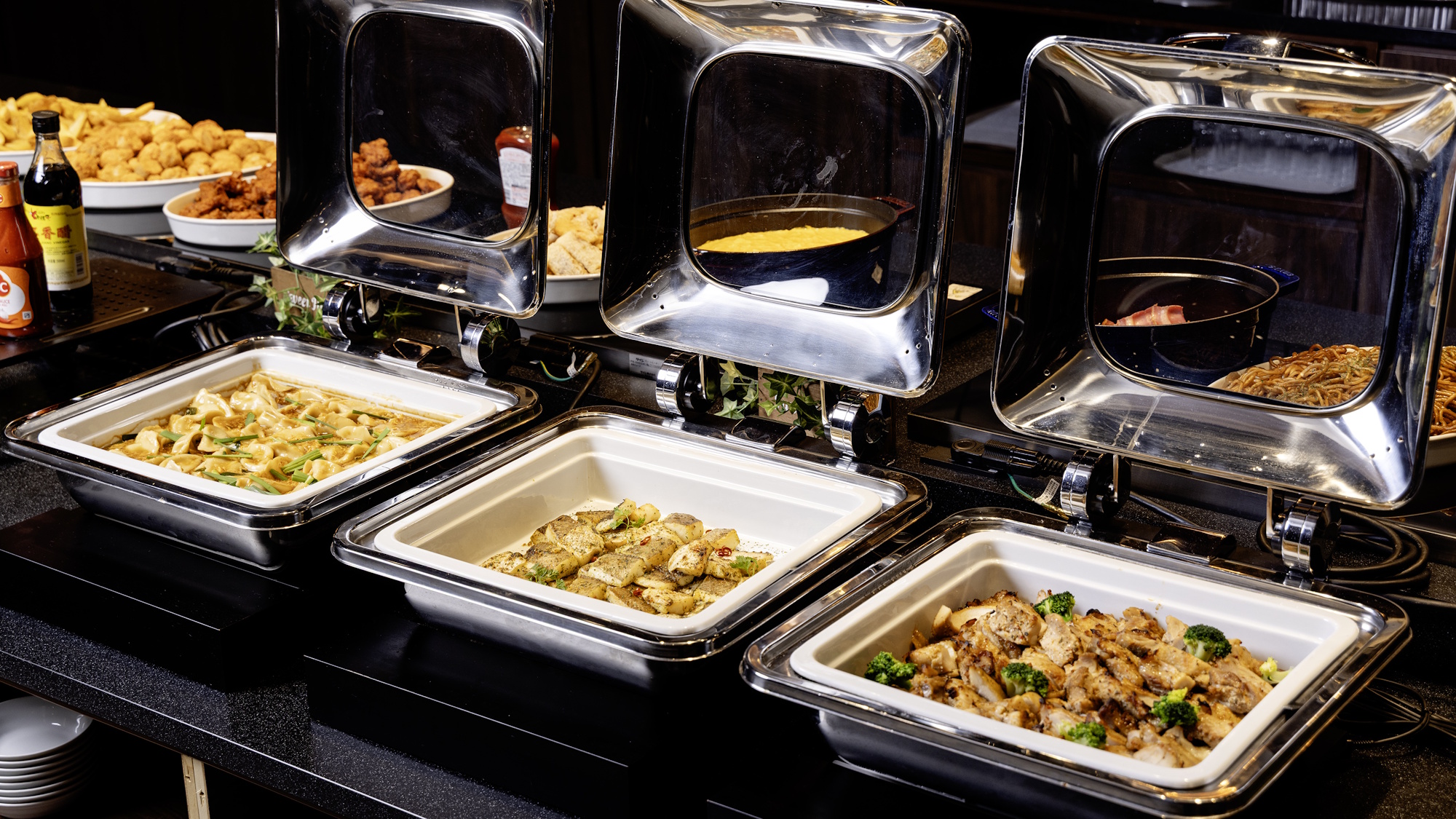 朝食ビュッフェ