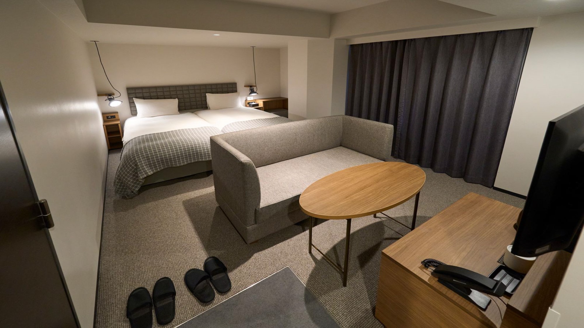 ■スーペリアツイン■22㎡・100cmベッド&times;２台