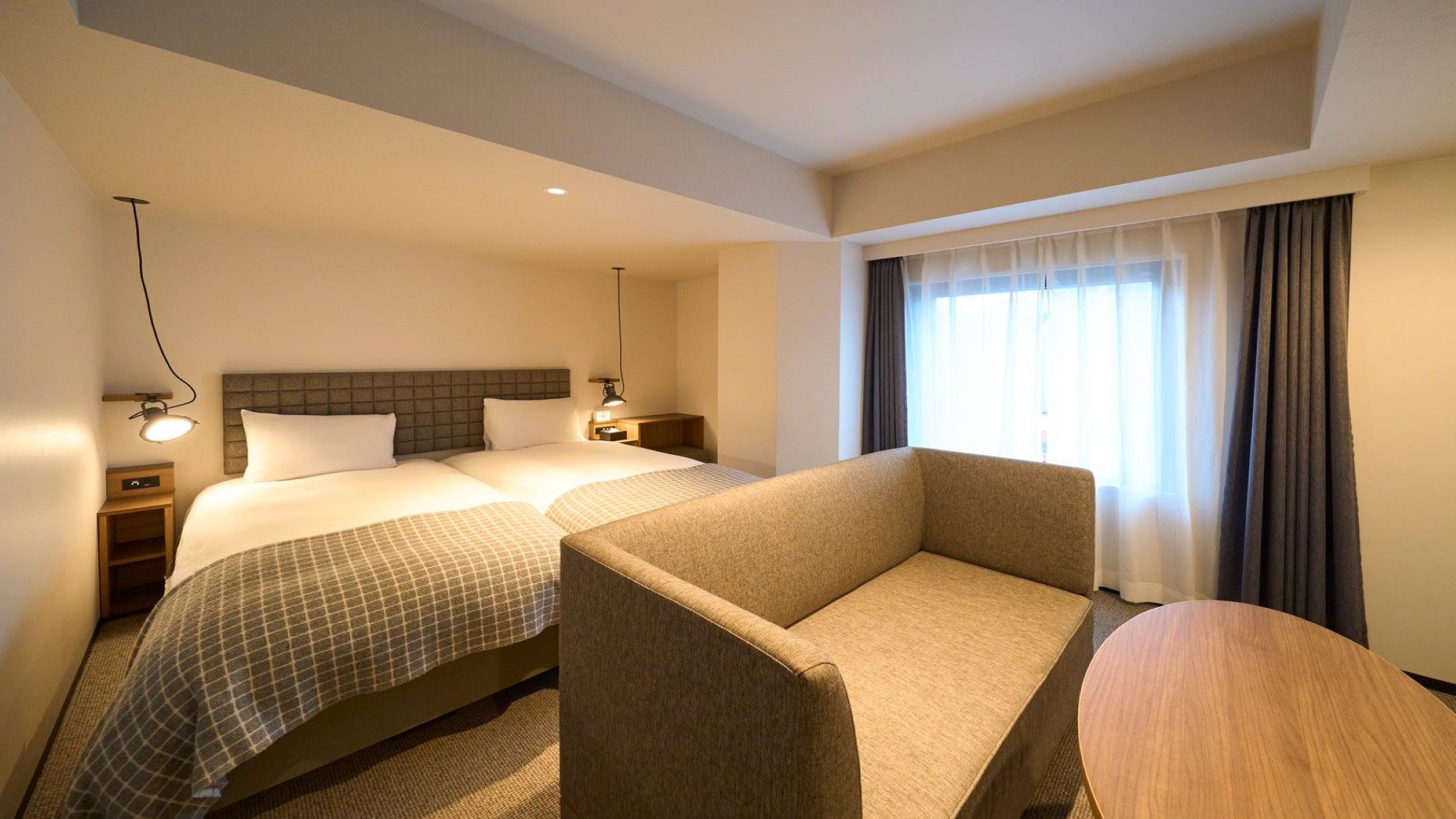 ■スーペリアツイン■22㎡・100cmベッド&times;２台