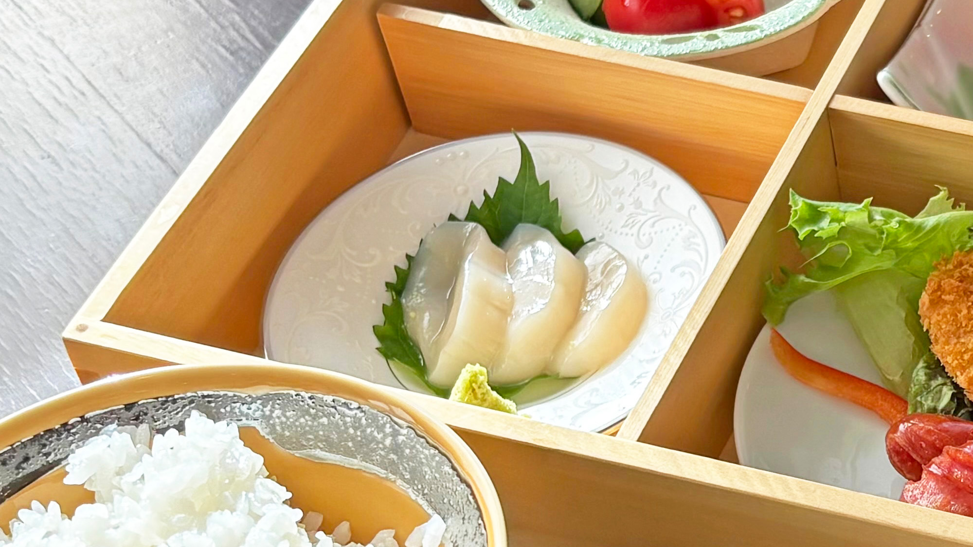 【朝食】北海道産のホタテを使用しています