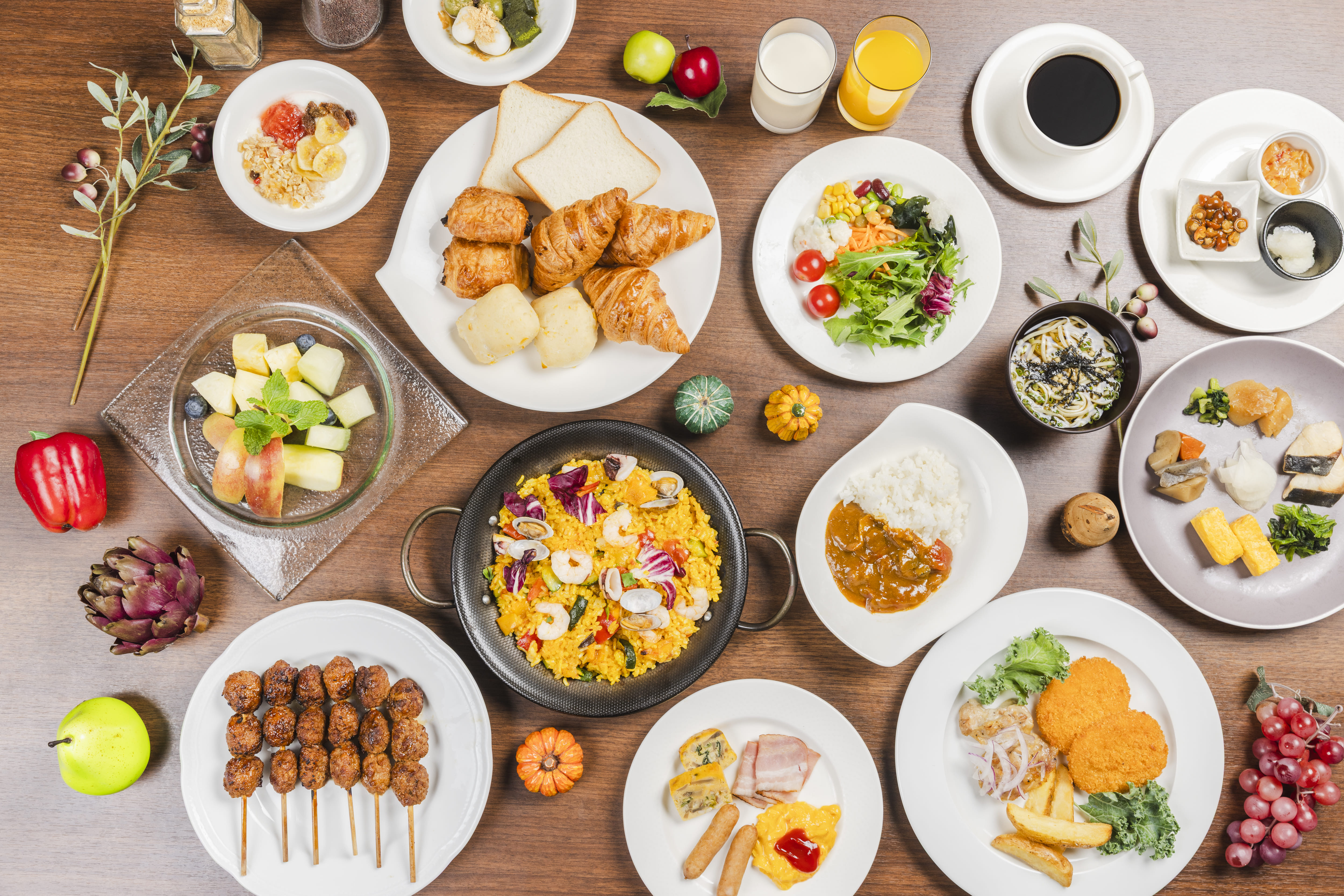 朝食ビュッフェ