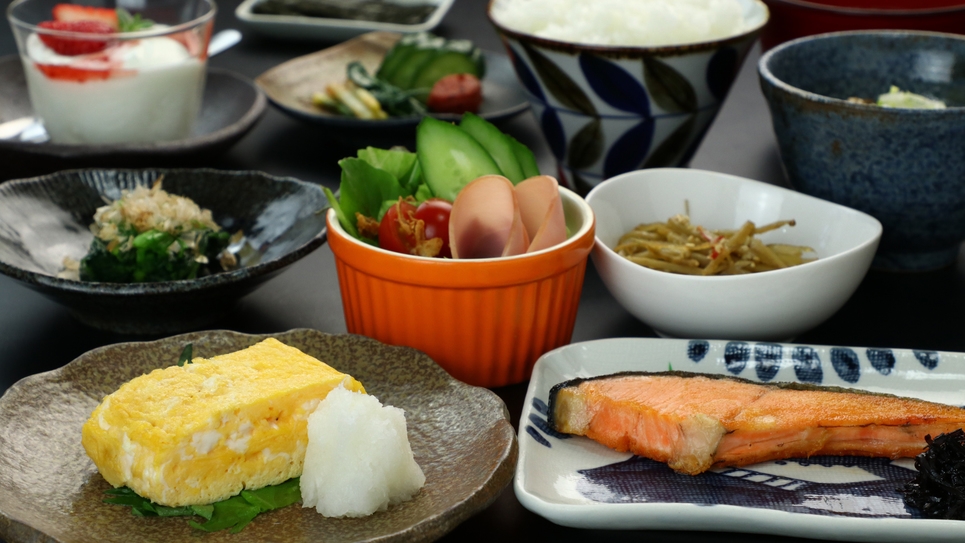 自家製米＆野菜を使った和朝食で1日を元気にスタート！貸切風呂60分間無料♪【1泊朝食】