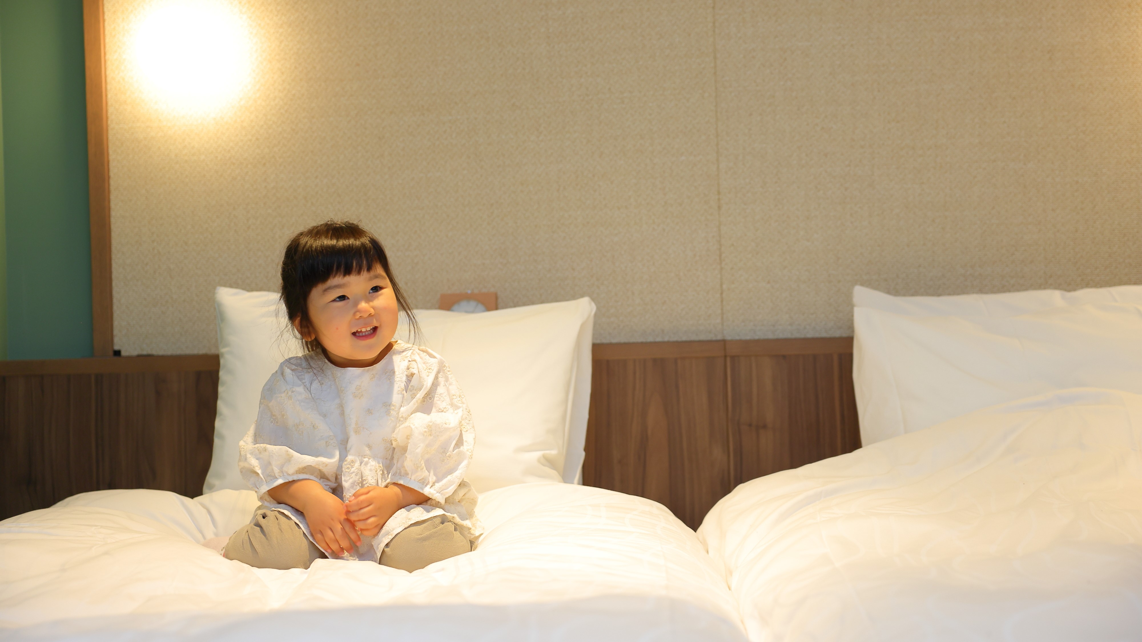 お子さまのご宿泊歓迎♪パジャマ(120サイズ)や貸出品をご希望の際はお気軽にお問い合わせください♪