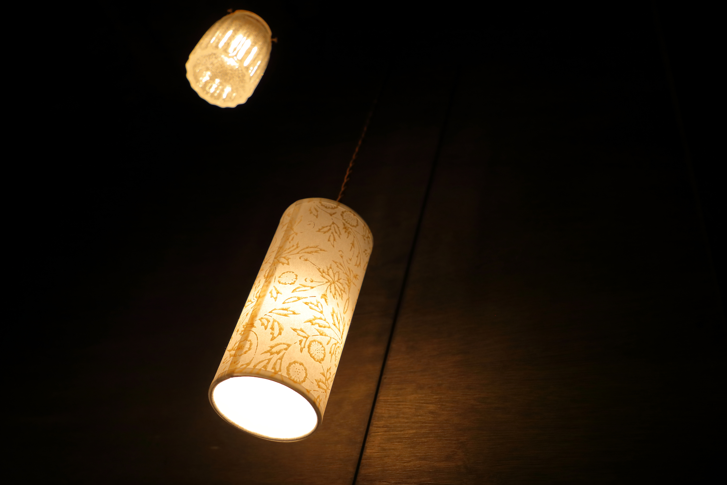伝統工芸品「京からかみ」の宿オリジナル照明