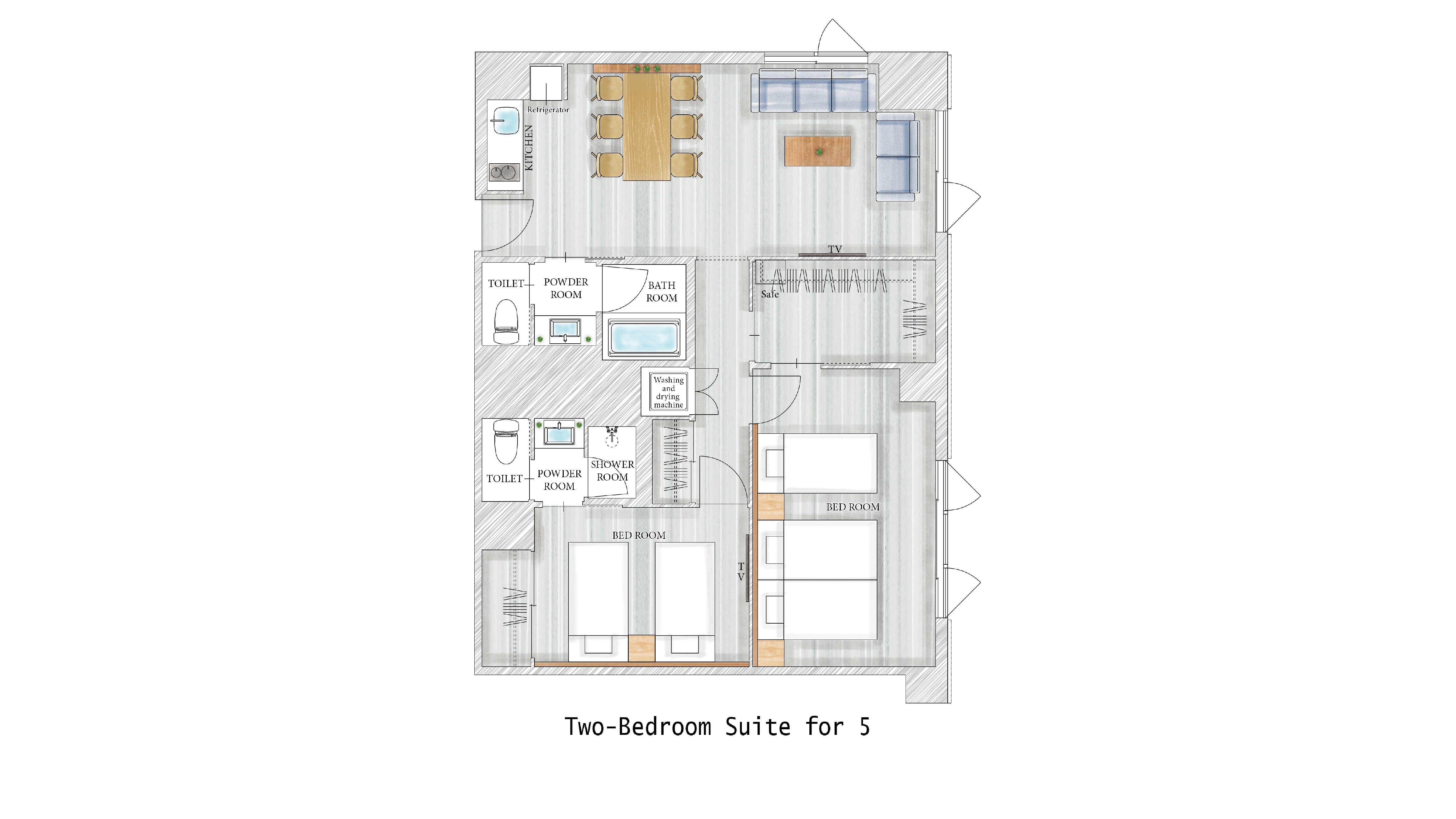 客室　間取り図