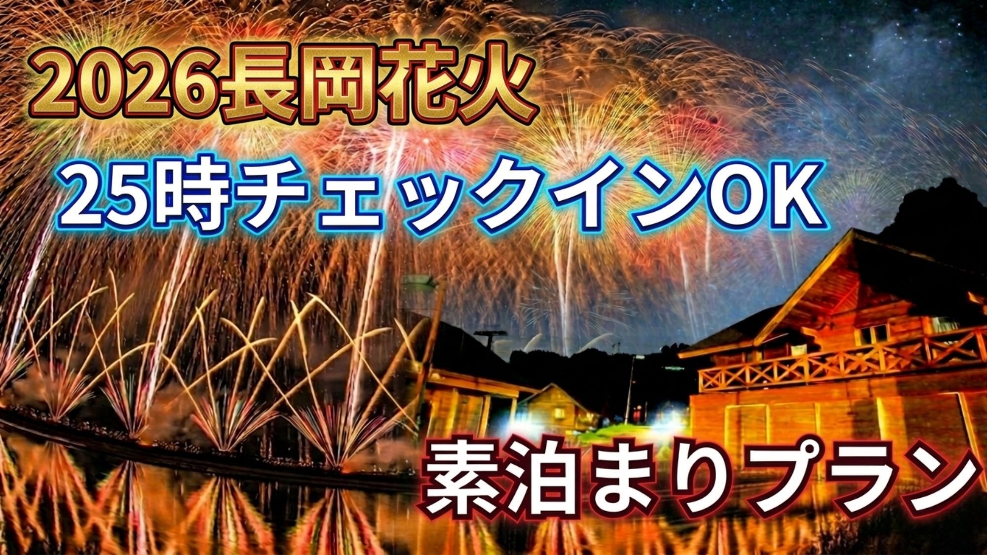 【2026長岡花火】深夜到着歓迎★25時チェックインOKの素泊まりプラン